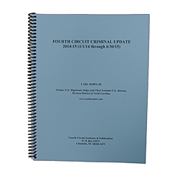 Fourth Circuit Criminal Updates